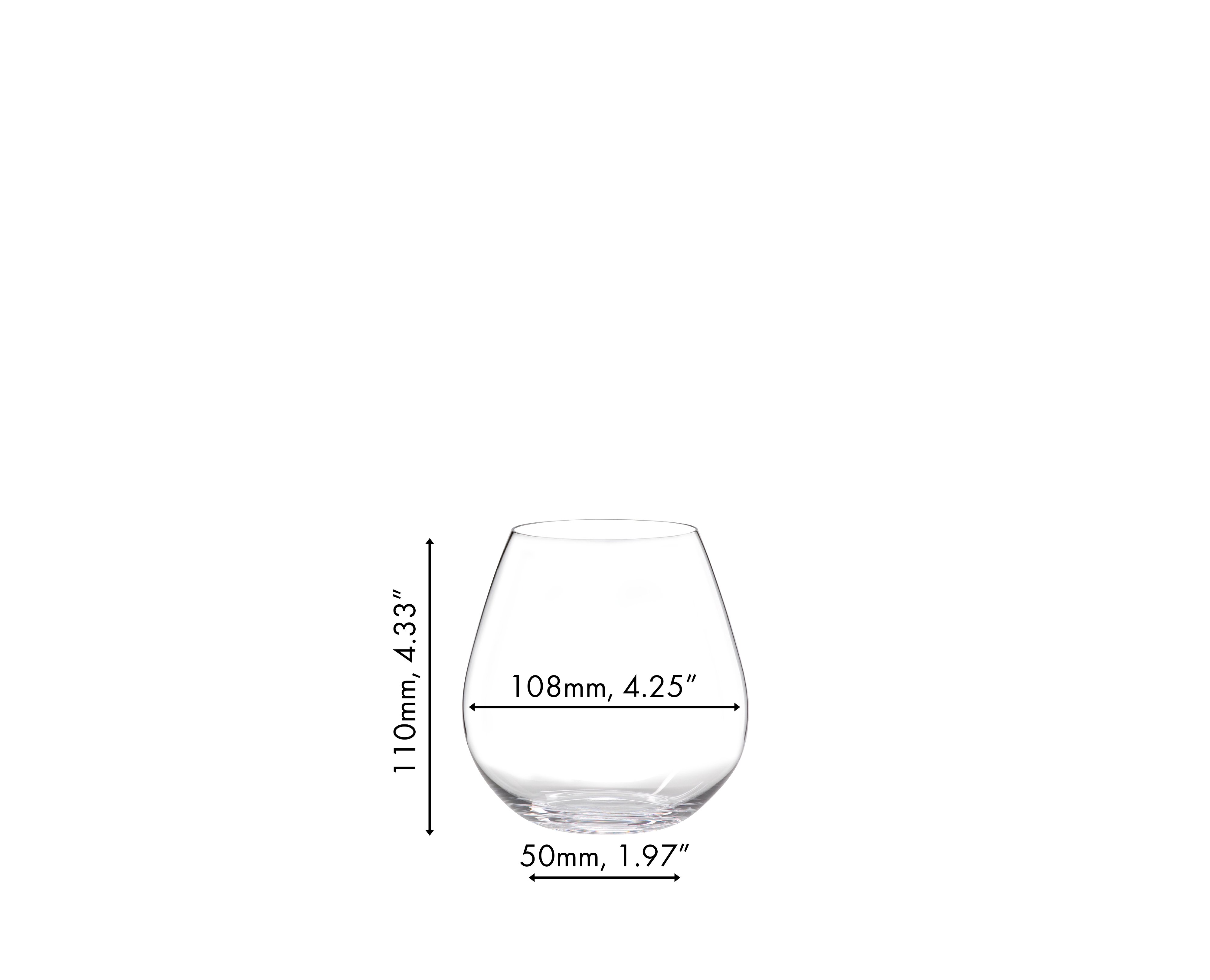 Riedel O Series 23.88 oz. Stemless Crystal Pinot and Nebbiolo Wine