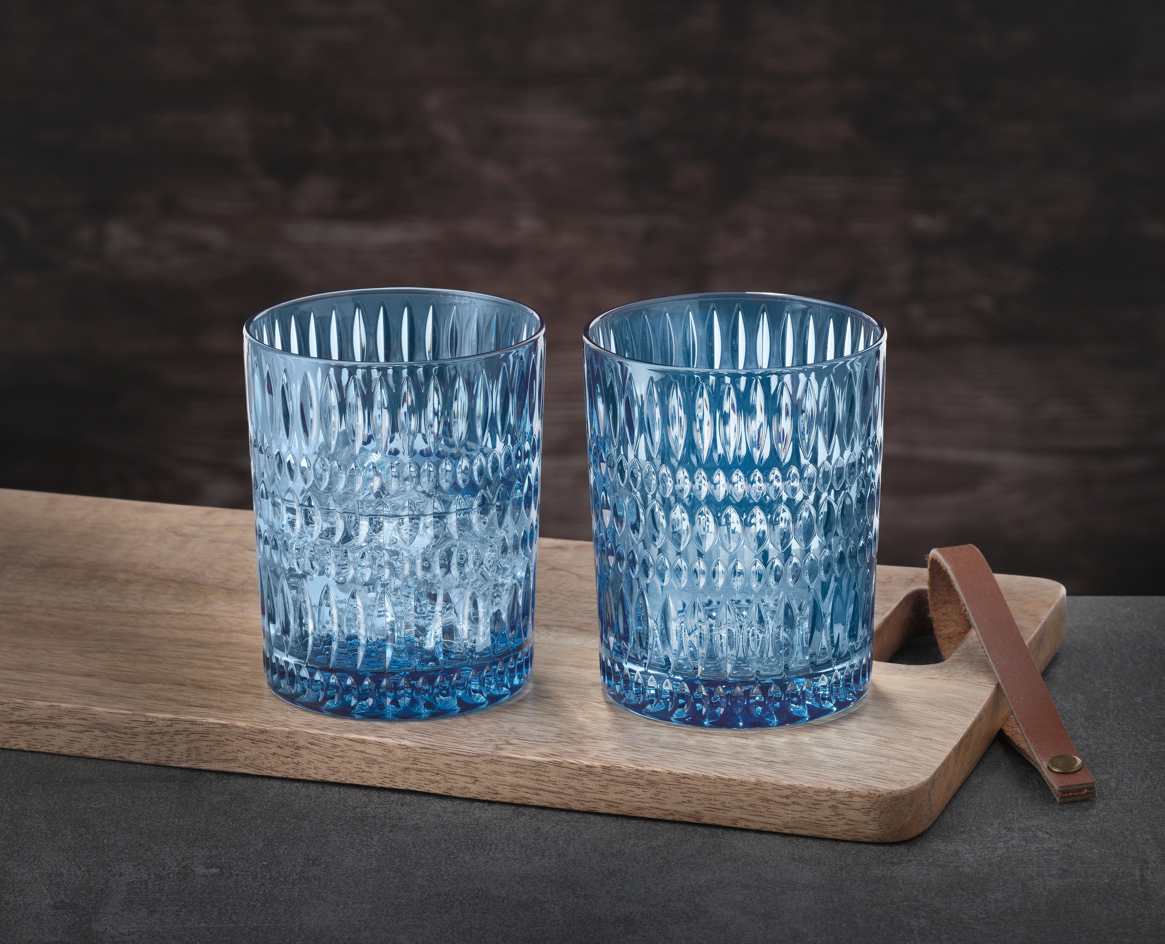 Nachtmann Ethno Tumbler 29 CL 4-Pack - Glas Tumblers Crystal Glass Vintage Blue - 105389