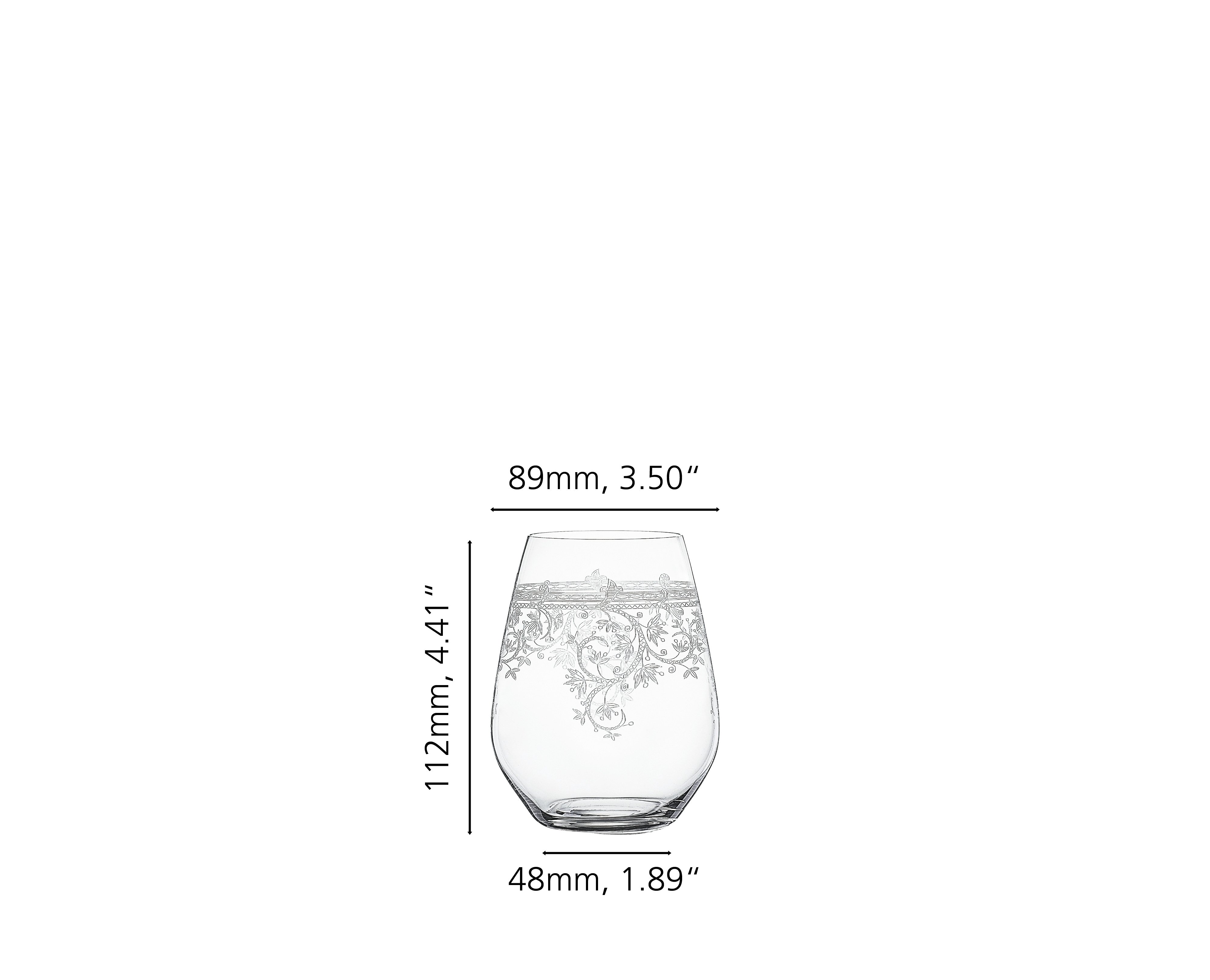 White wine glasses ARABESQUE, set of 2, 500 ml, clear, Spiegelau 