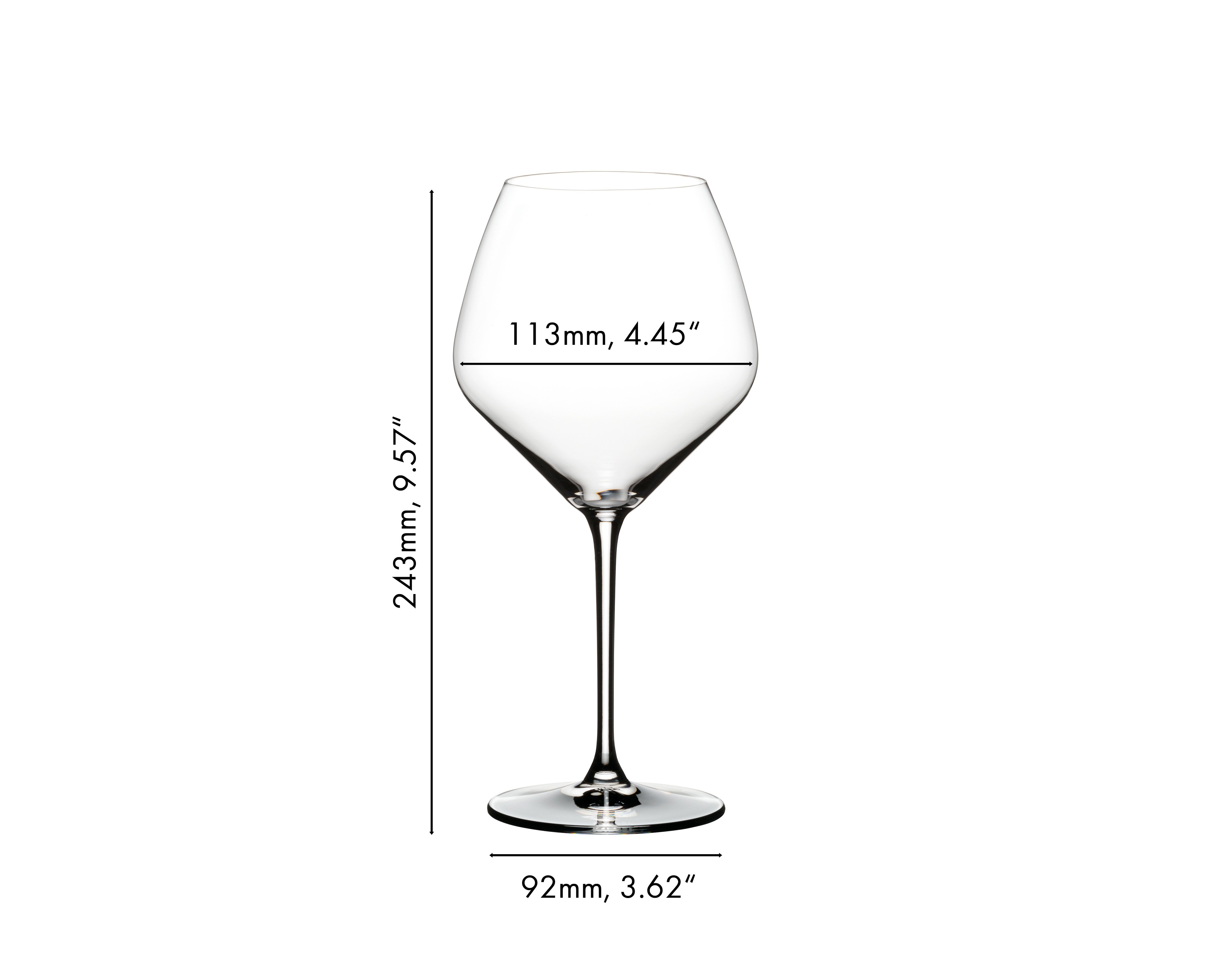Tyrol Pinot Noir no stem wine glasses by Reidel, set of 3