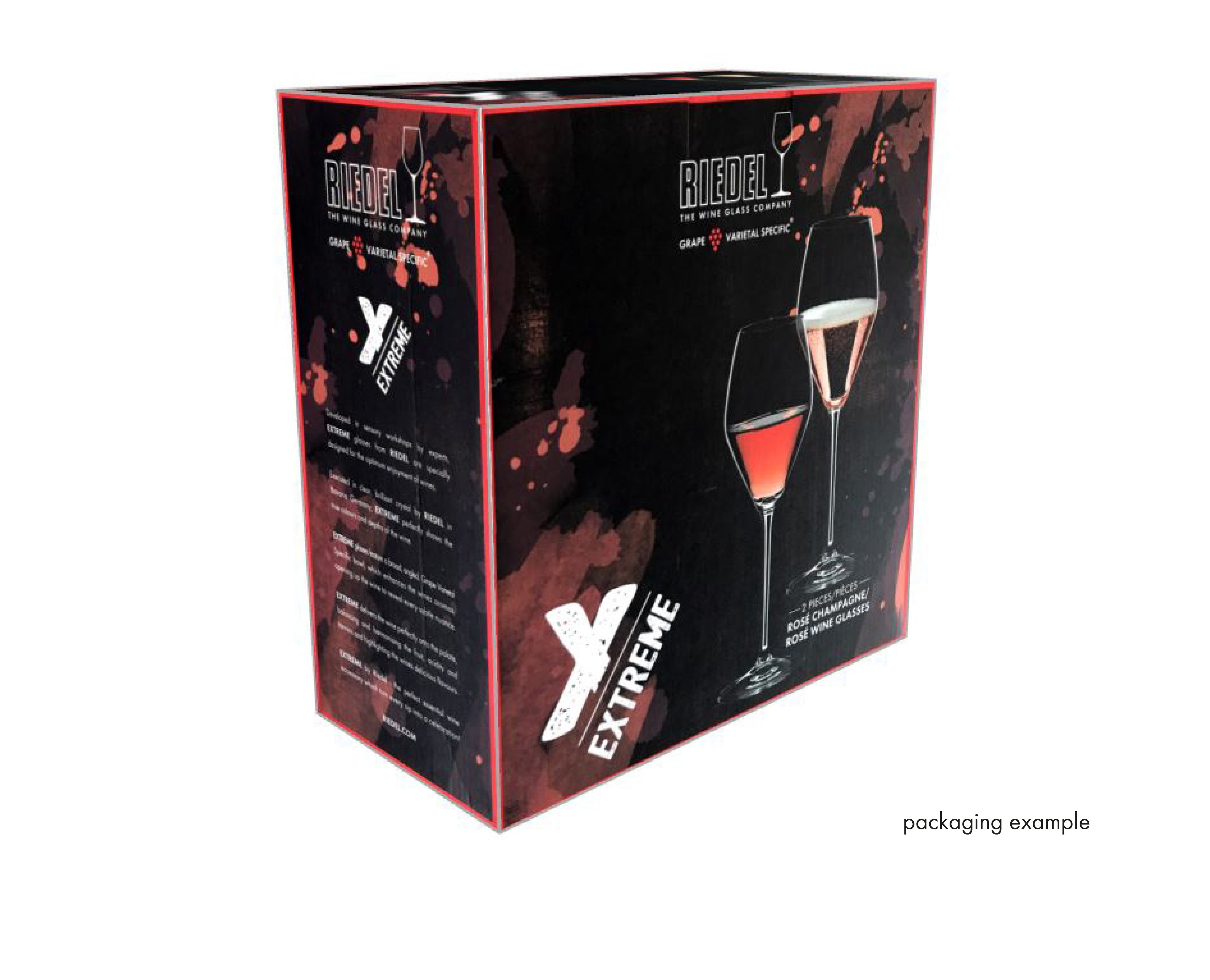 Stem Wine Glasses Riedel Extreme Rosé Wine / Rosé Champagne Glass Pair  Personalized Gift