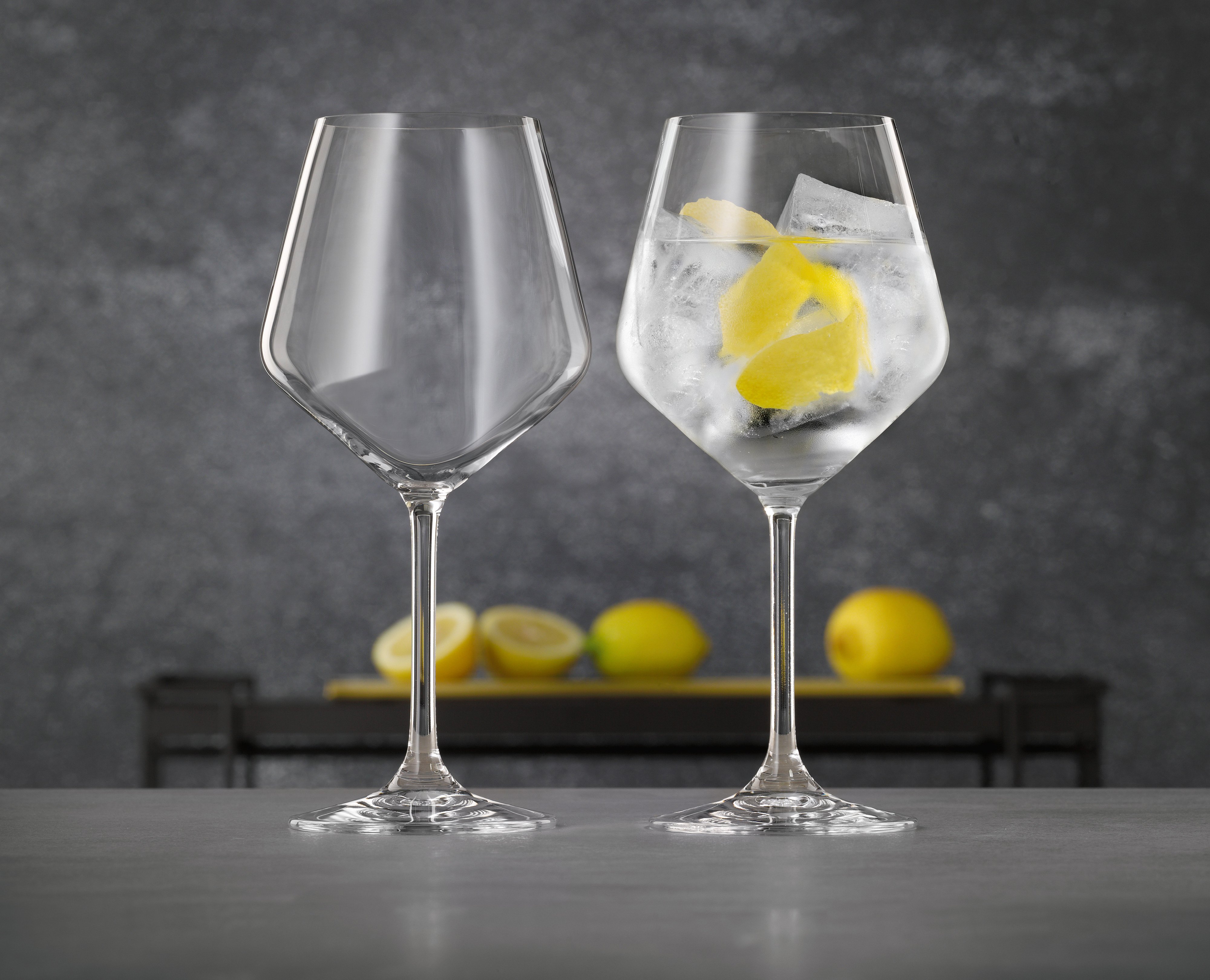 Gravure sur verre de gin tonic avec texte et impression de votre choix