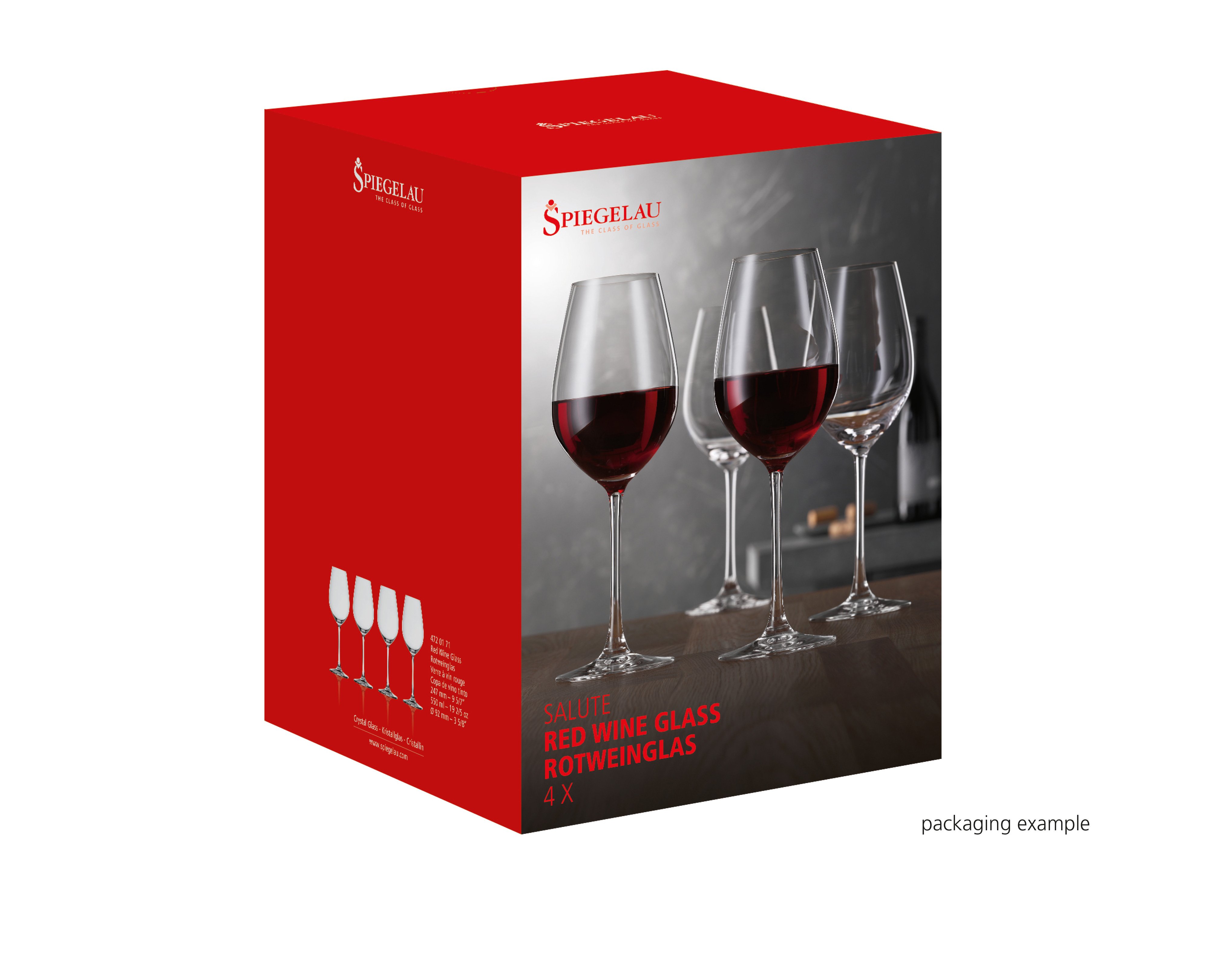 Salute Red Wine Glass Set Of 4, 55 cl - Spiegelau @ RoyalDesign