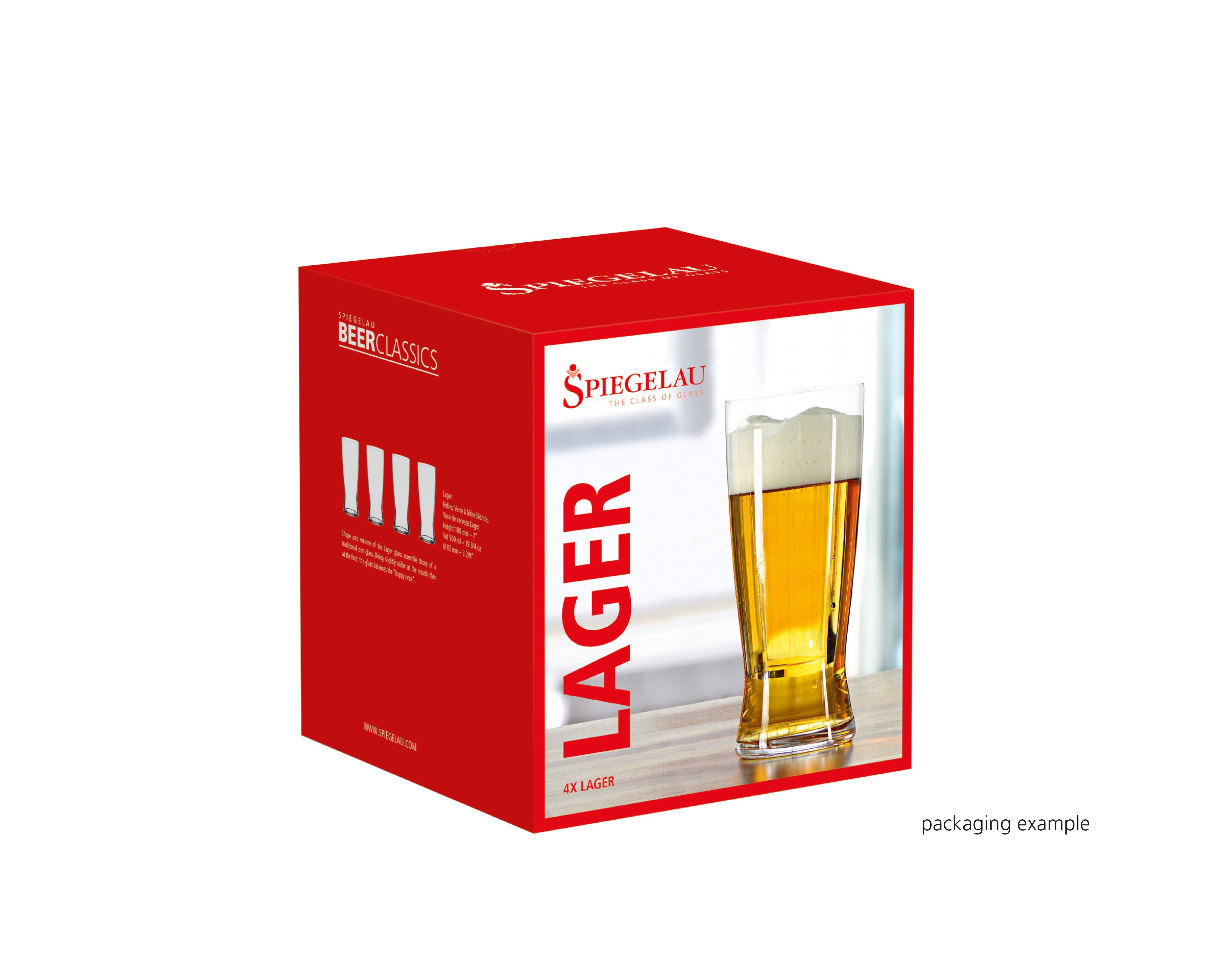 Vaso Cervecero 560ml Set De 6 Unidades