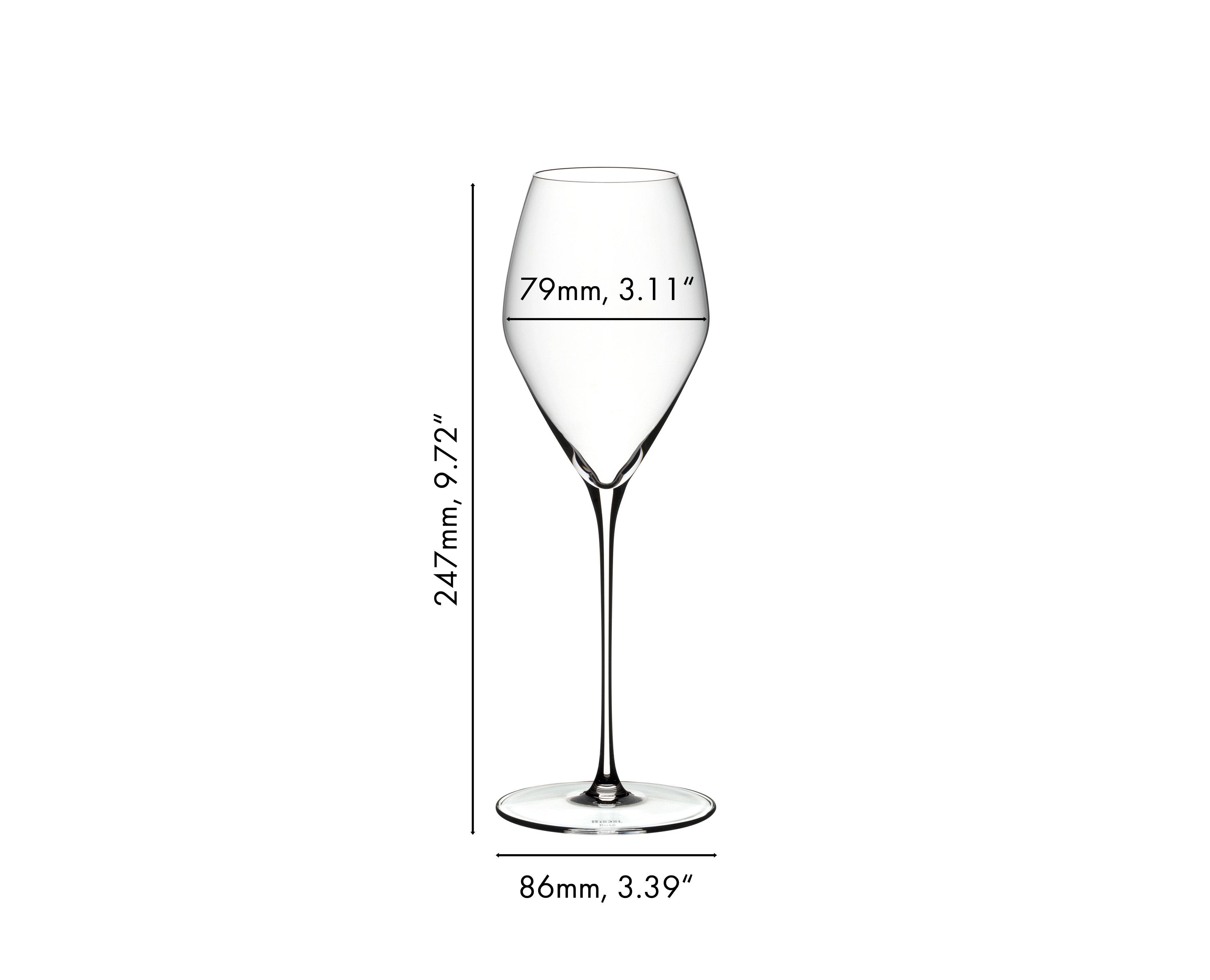 Wholesale 4pk Square Rose Riedel Wine Glasses Dishwasher Safe