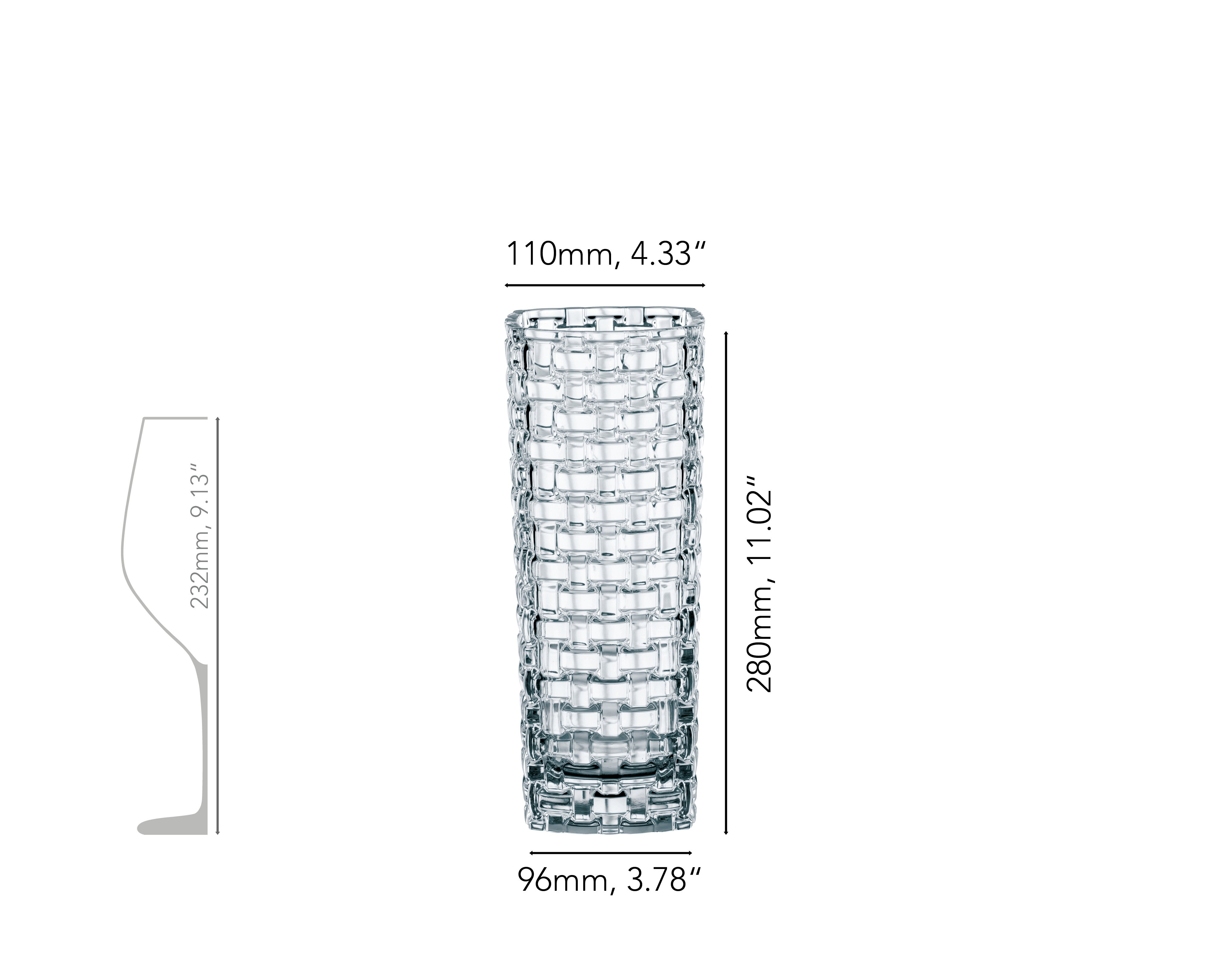 Nachtmann Bossa Nova 花瓶　28㎝ NACHTMANN Bossa Nova Vase - 28cm | 11in